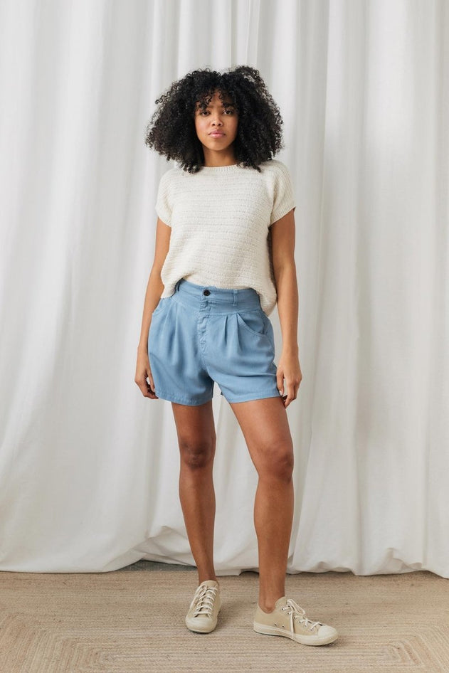Moutohora Knitted Top Ecru - IVALO.COM