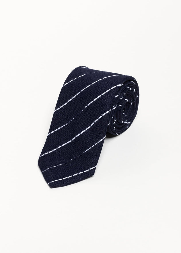 The 100% Linen Tie Navy Underground