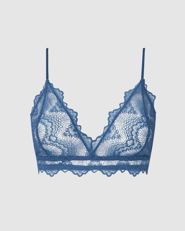 Lace Bralette Stormy Sky