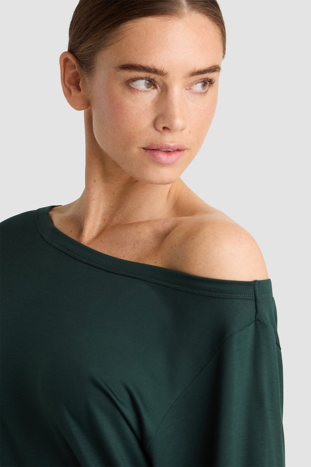 Giovanna Dress Bottle Green
