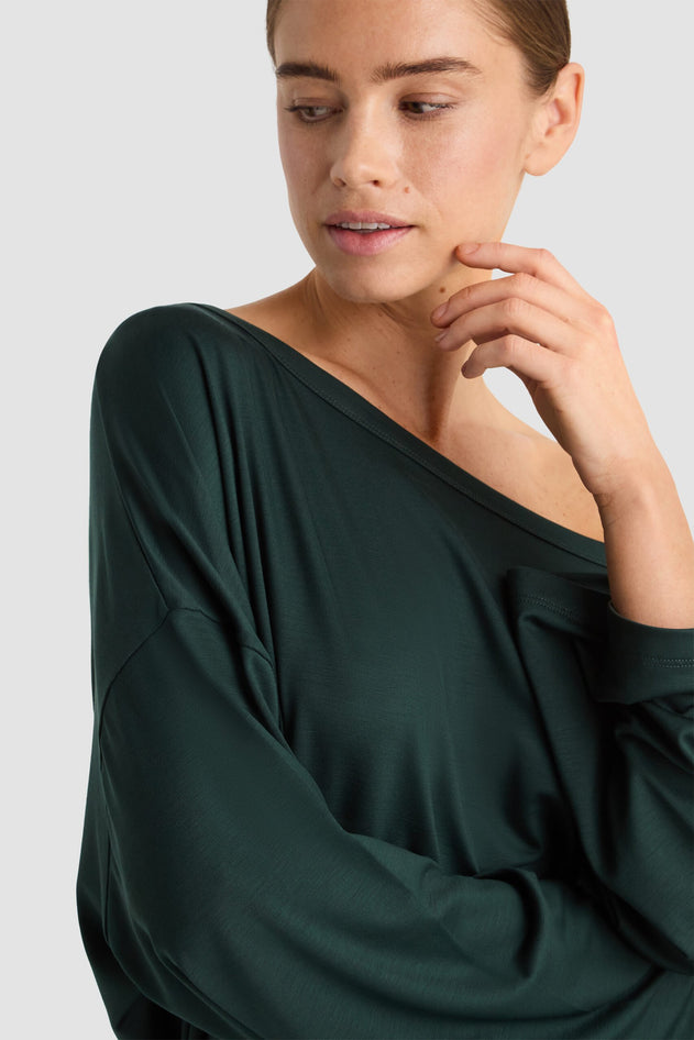 Giovanna Dress Bottle Green