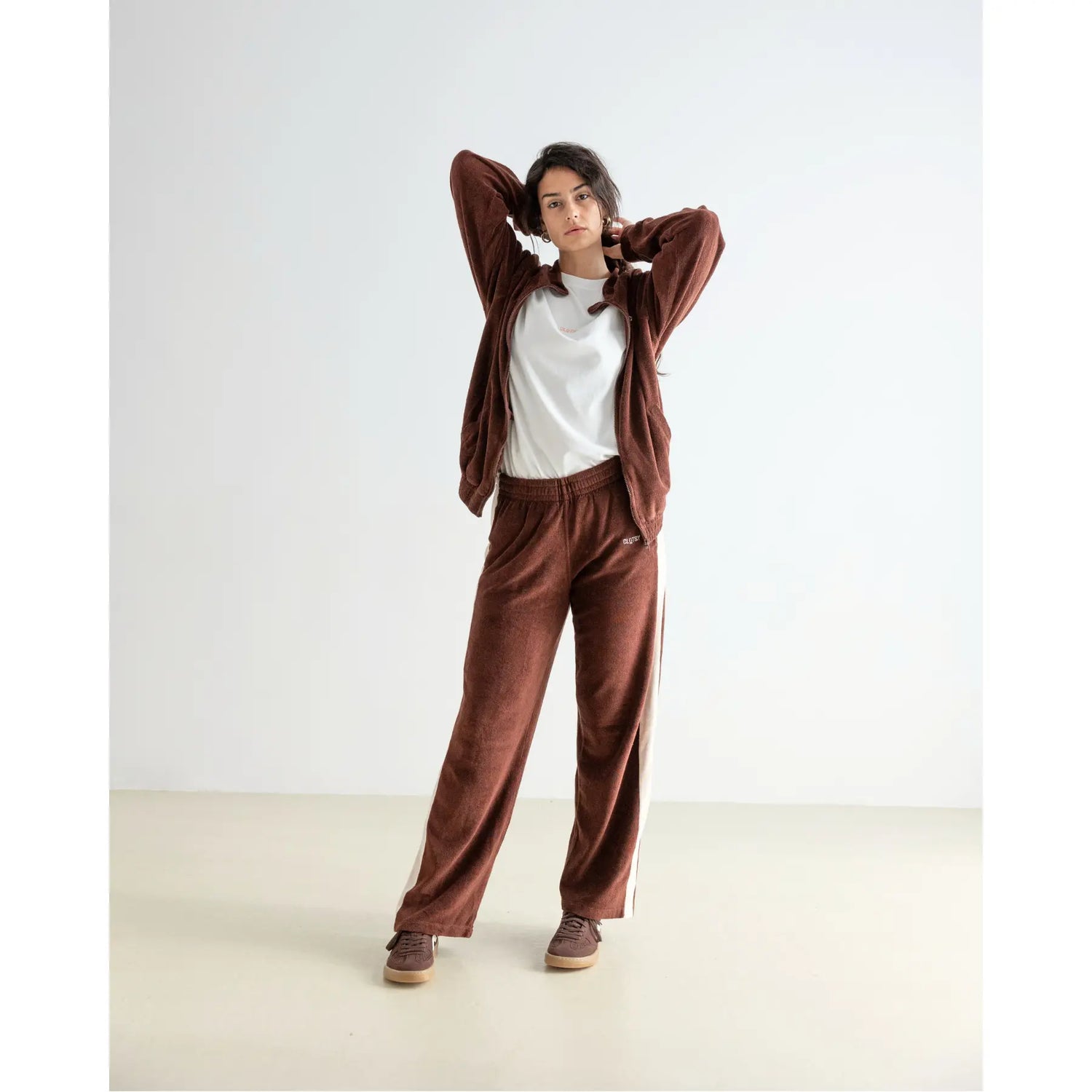 Ohne x Clotsy Unisex Sweatpants Brown