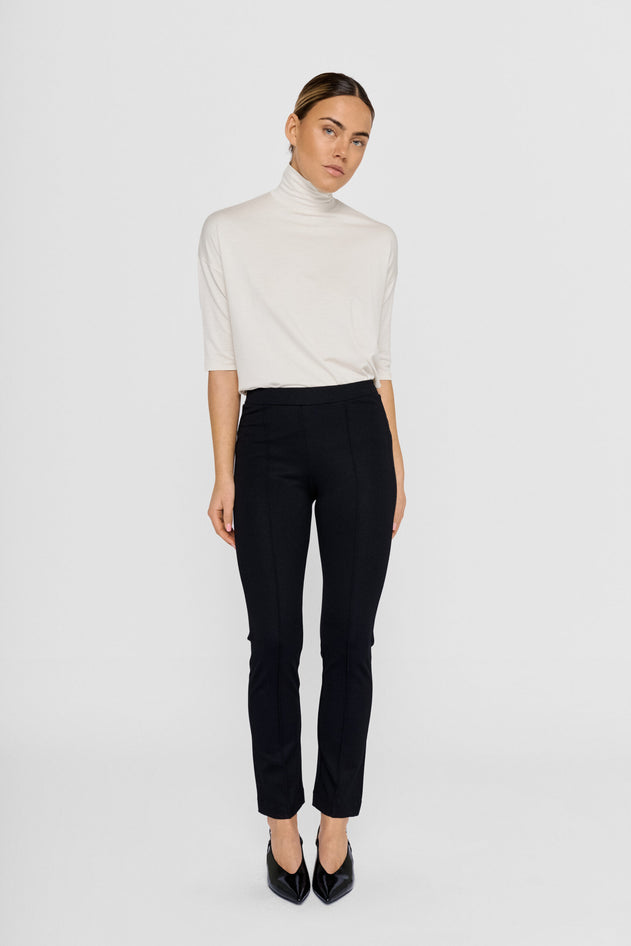 Lou Straight Pants Black