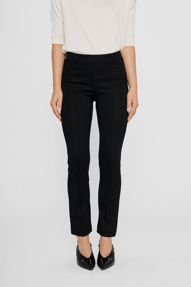 Lou Straight Pants Black