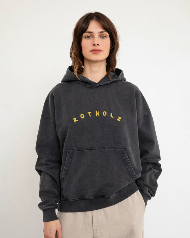 Unisex Bubbly Logo Huppari Haalea Musta