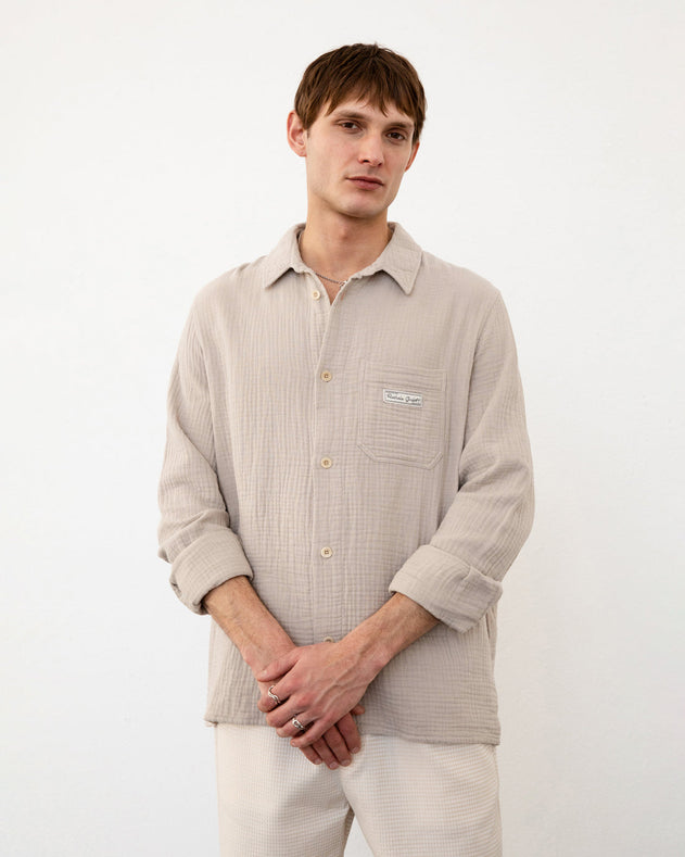 Casual Shirt Washed Sand