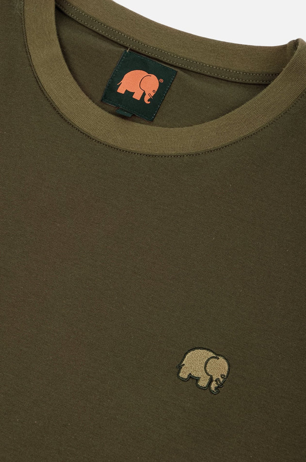 Color Block T-Shirt Dark Olive/Gothic Olive