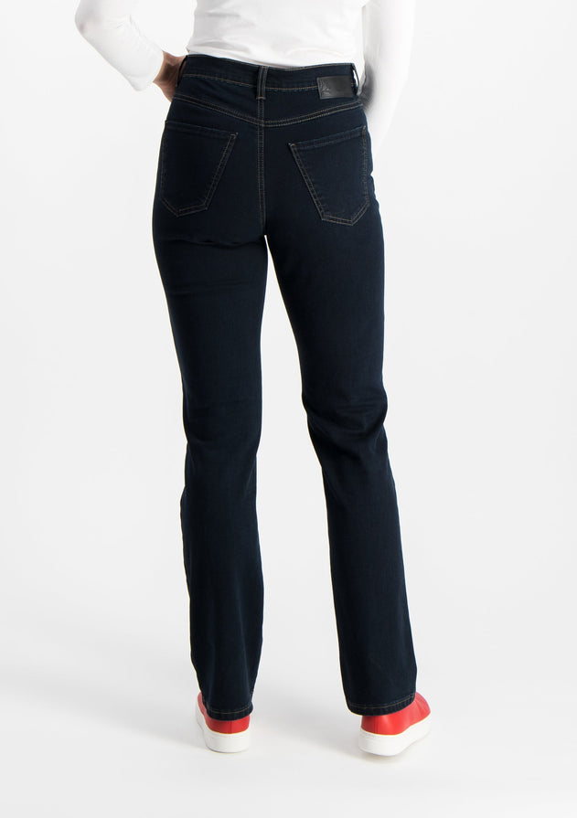 Caramel High Waist Jeans Dark Blue