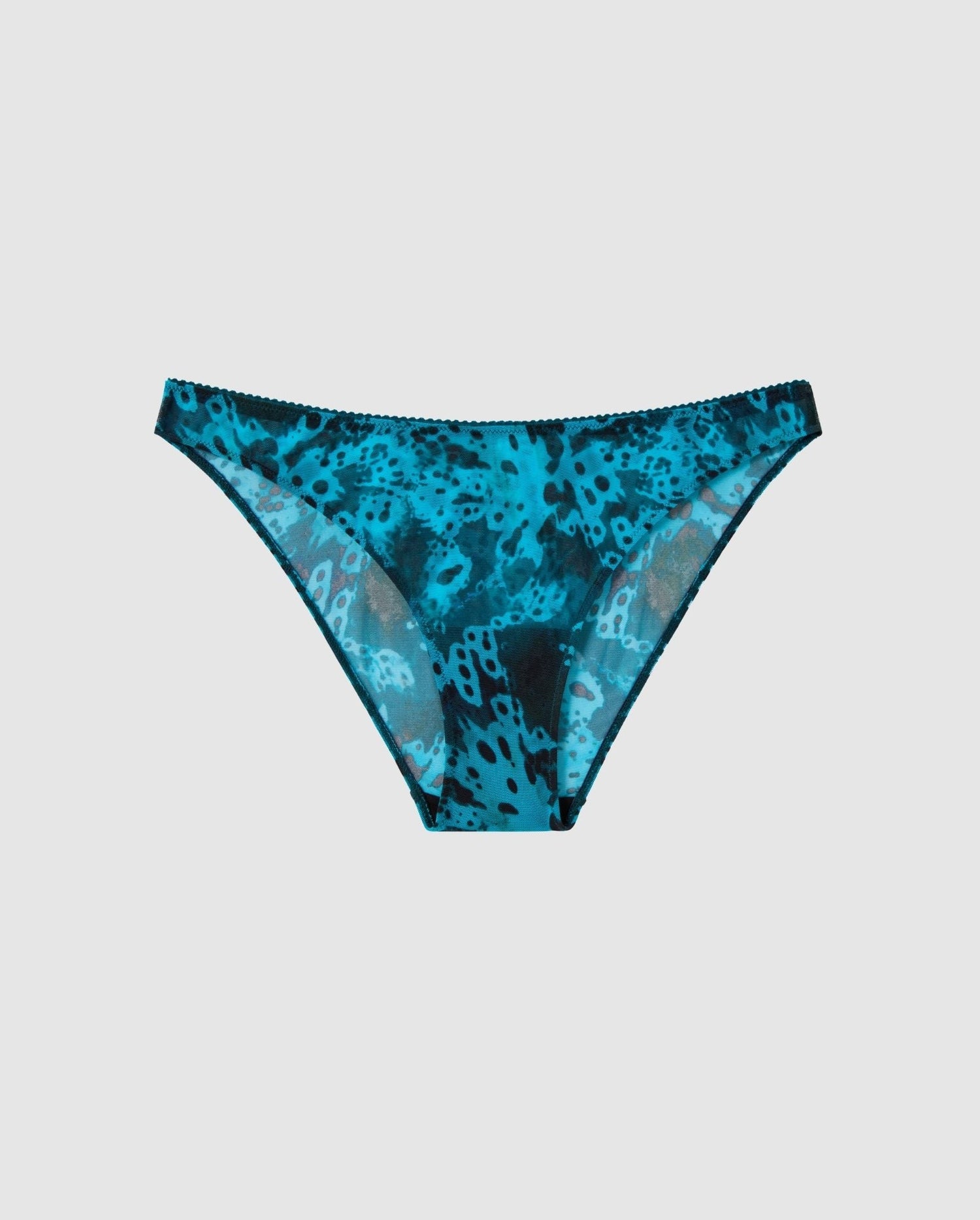 Mesh Bikini Briefs Deep Teal Orchid