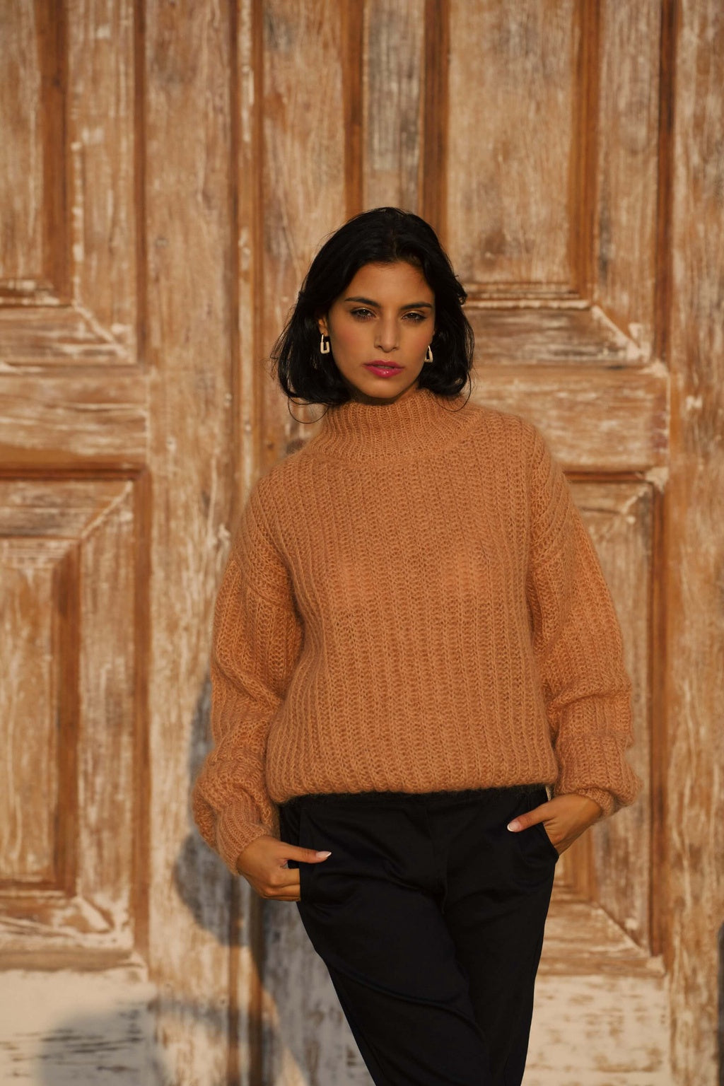 Robin Mohair Knit Caramel