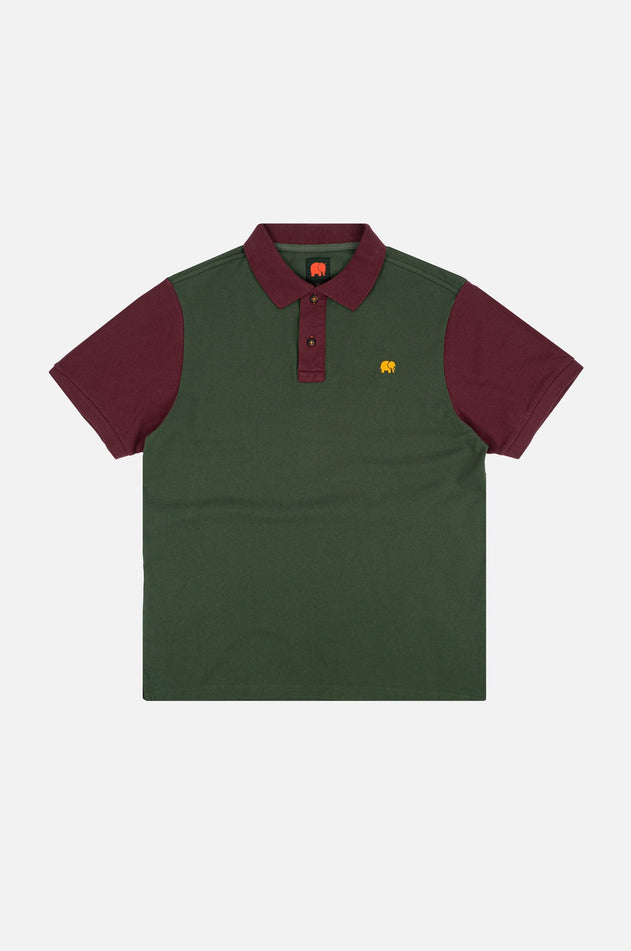 Color Block Polo Shirt Greener Pastures