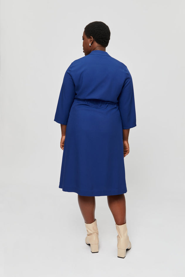 Sandra Dress Dark Blue