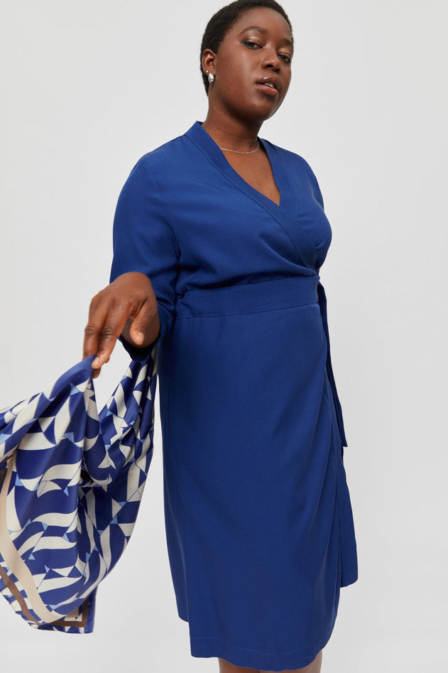 Sandra Dress Dark Blue
