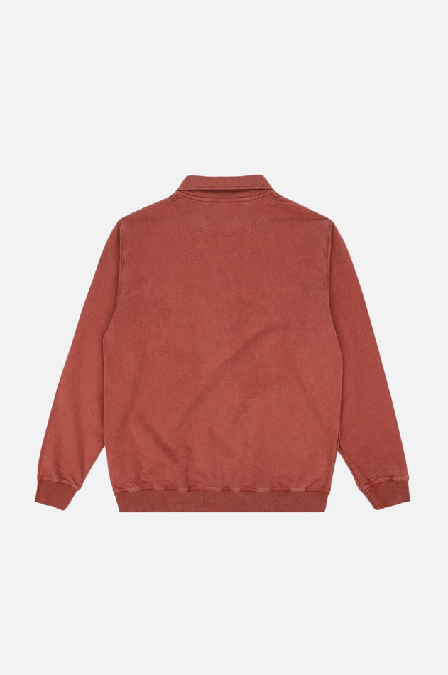 Men's Sauce Pigment Quarter Zip Sweater Burning Sky