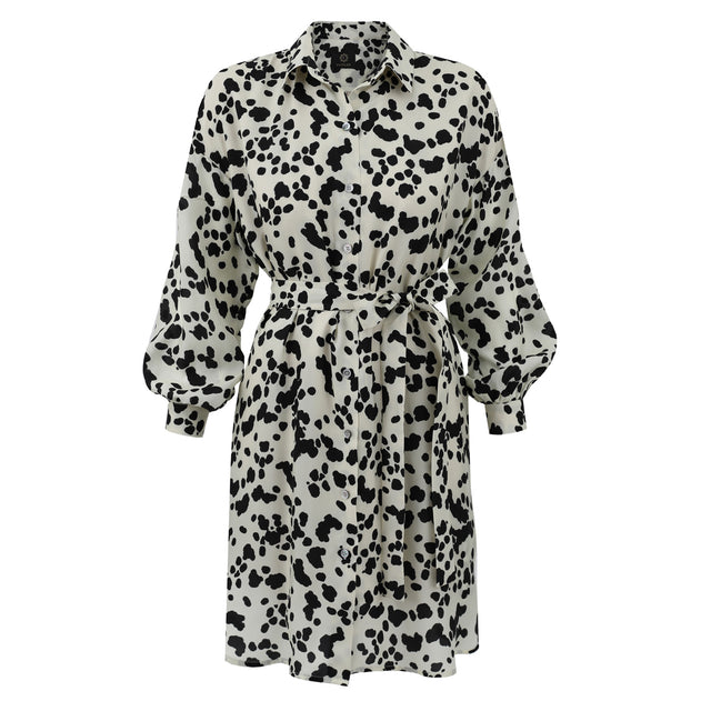 Shirt dress dalmatian print