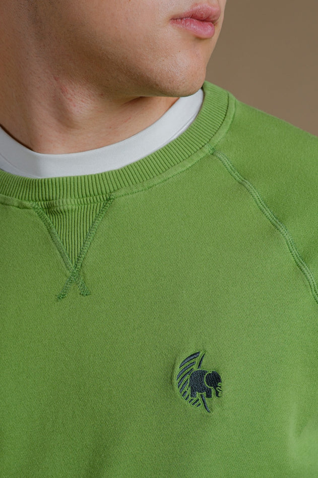 Men's Washingtonia Midweight Pigment Sweater Raquis Green