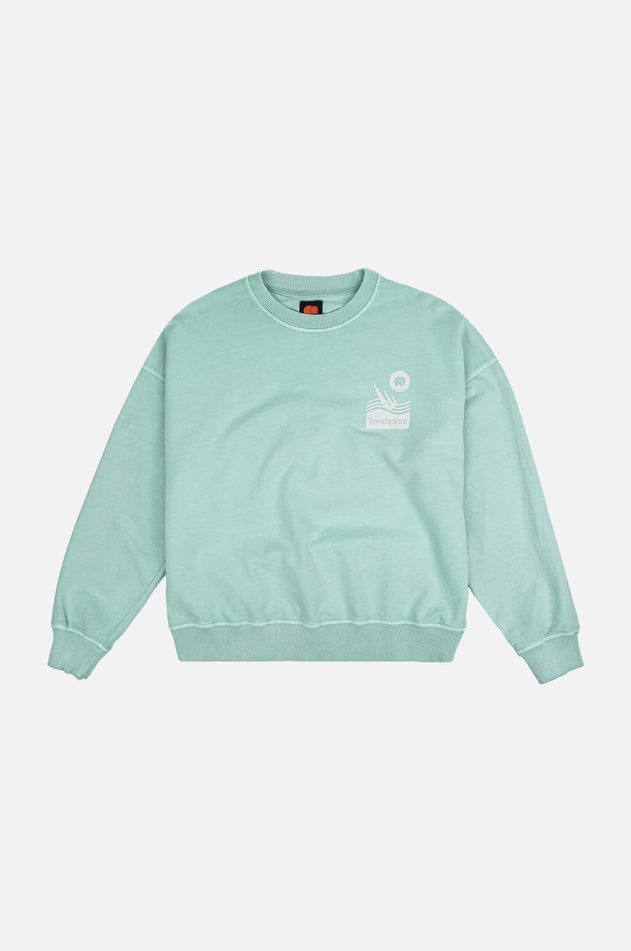 Women’s 1770 Pigment Oversized Sweater Shore Green