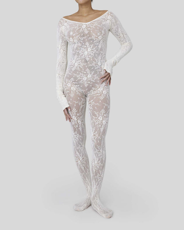 Rosa Lace Bodysuit Ivory