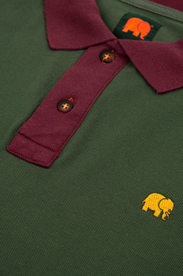 Color Block Polo Shirt Greener Pastures