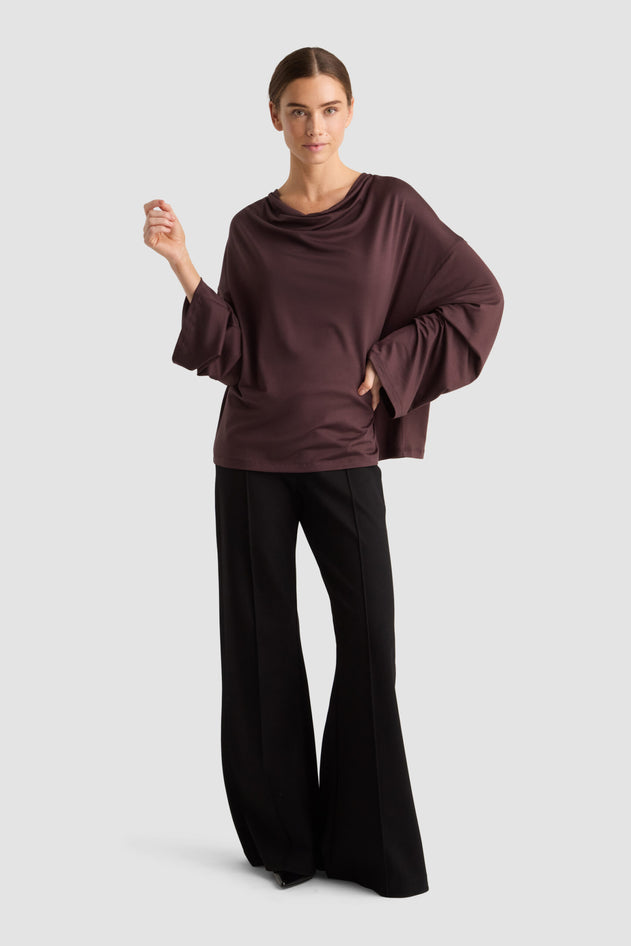 Genna Top Auburn Brown