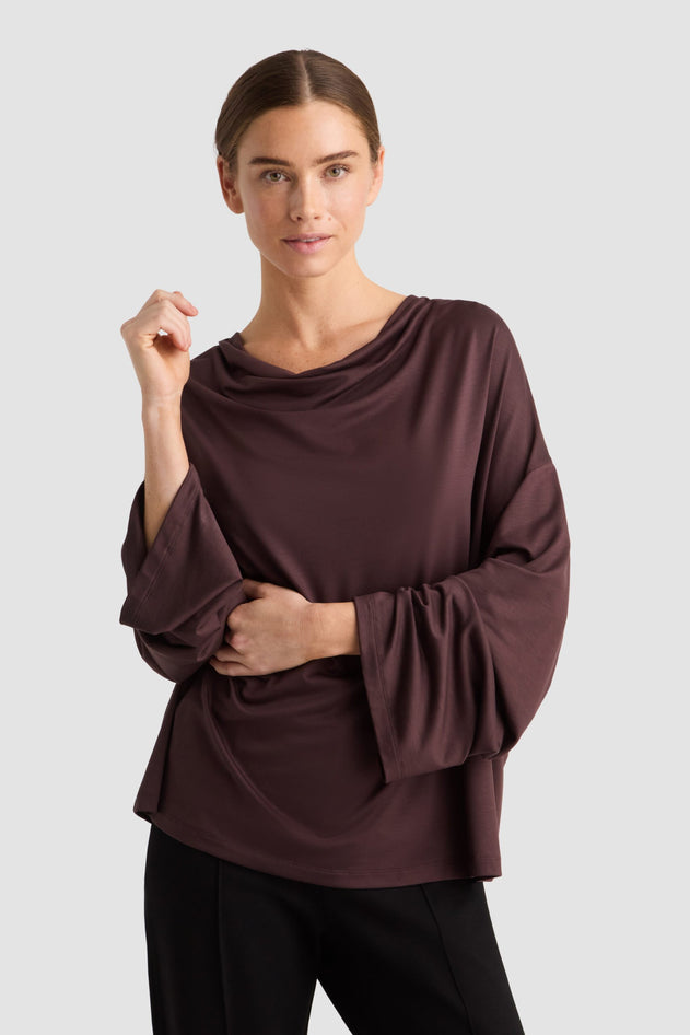 Genna Top Auburn Brown