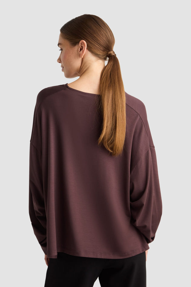 Genna Top Auburn Brown