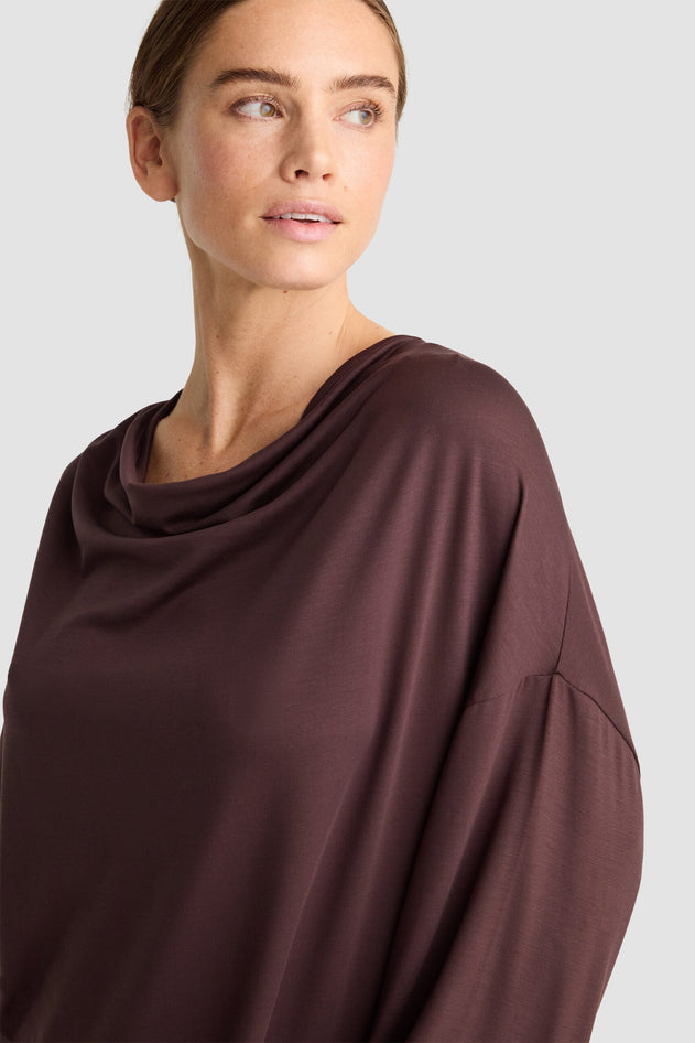 Genna Top Auburn Brown