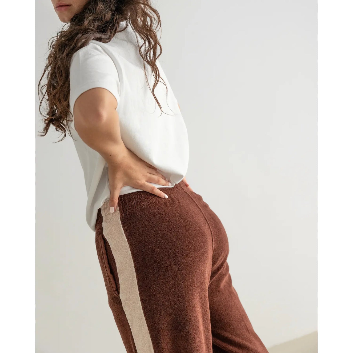 Ohne x Clotsy Unisex Sweatpants Brown