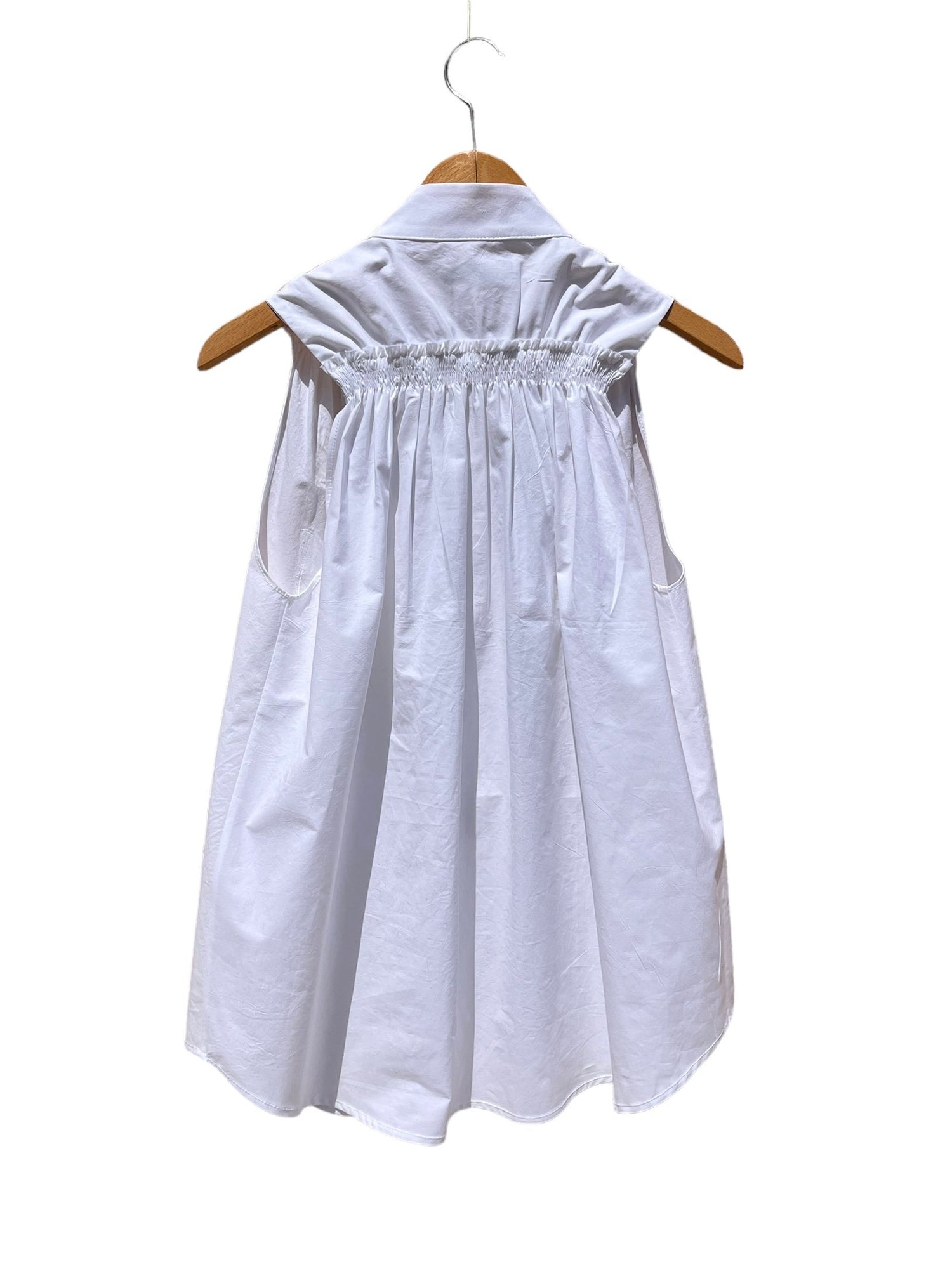 Sirius Sleeveless Recycled Cotton Shirt White