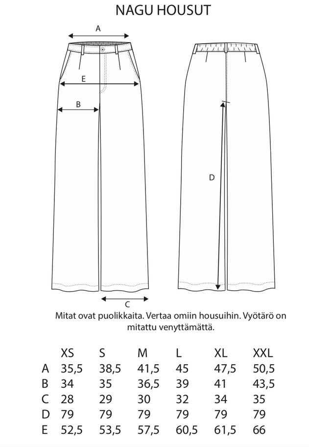 Nagu Pants Dark Denim