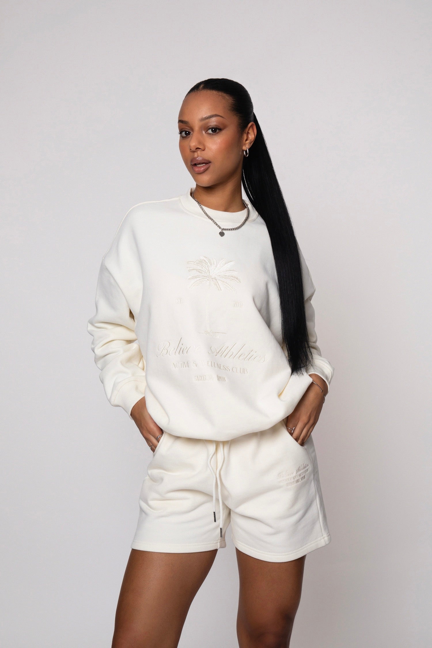 Palms Sweatshirt White