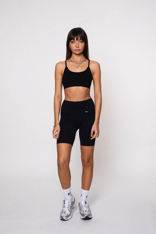 Bliss Push-Up Biker Shorts Black