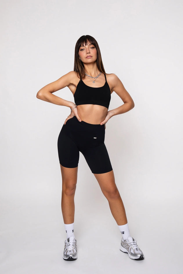 Bliss Push-Up Biker Shorts Black