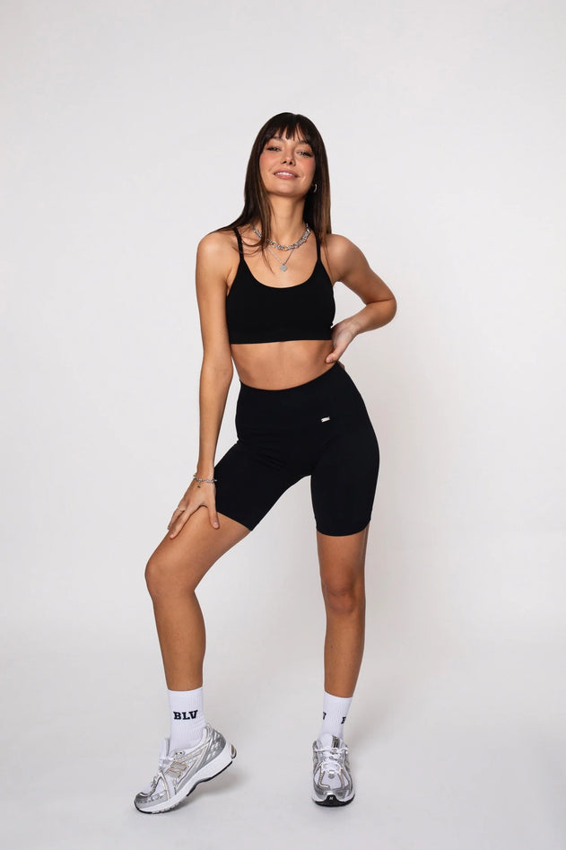 Bliss Push-Up Biker Shorts Black