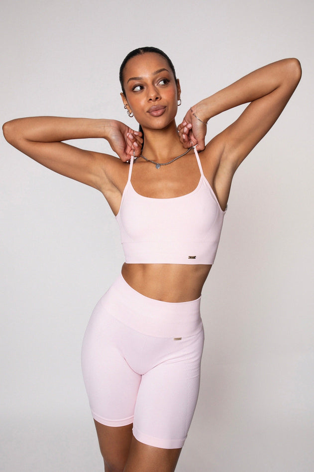 Bliss Push-Up Biker Shorts Light Pink