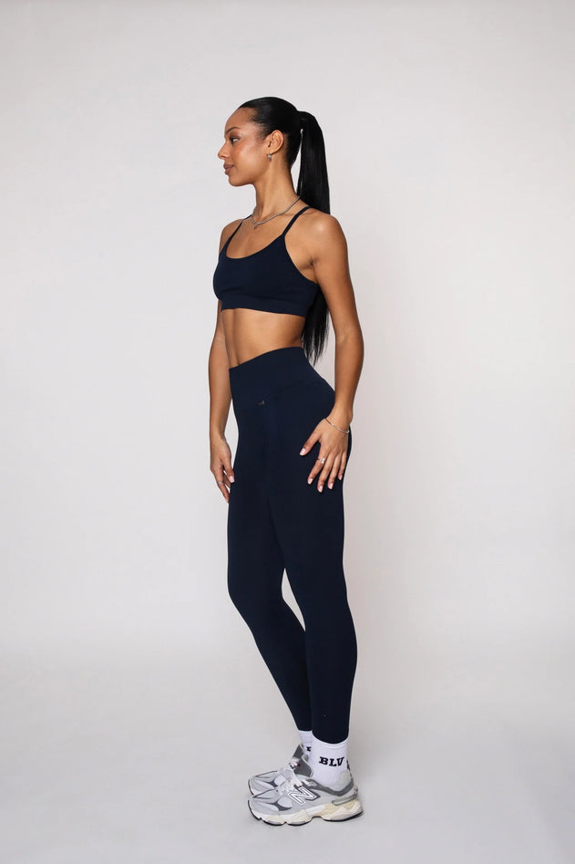 Flow Naisten Leggingsit Navy Sininen