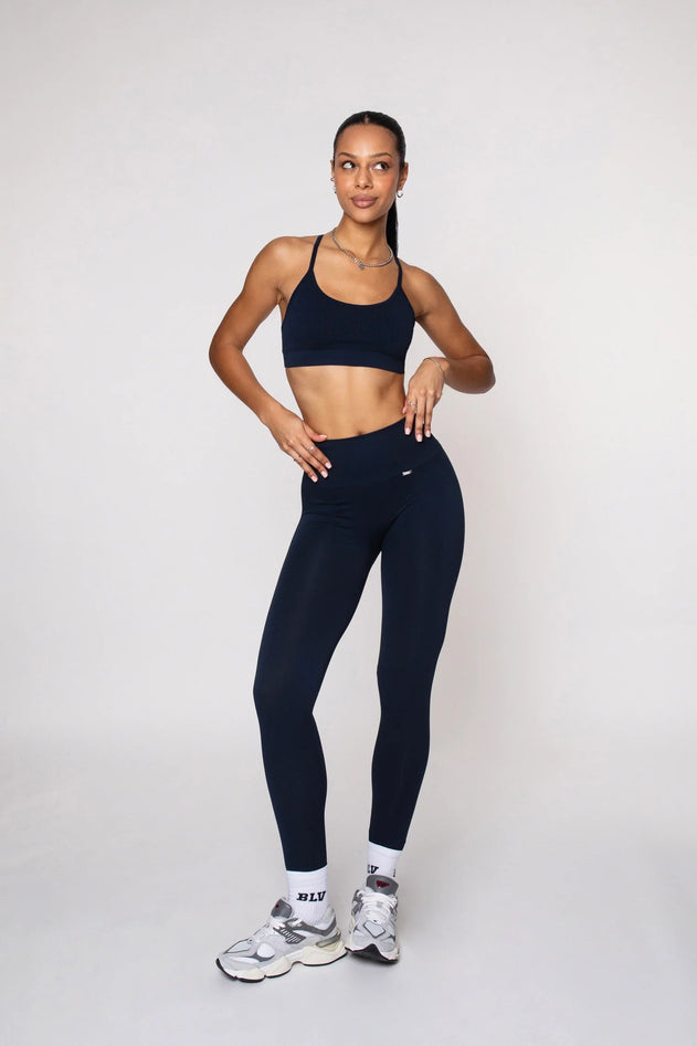 Flow Naisten Leggingsit Navy Sininen