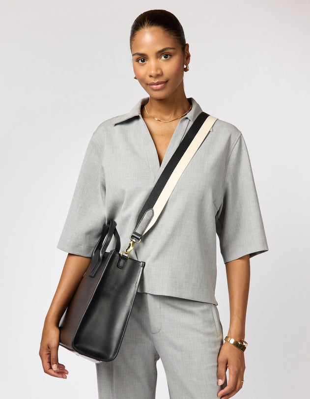 Jackie Classic Leather Bag Black