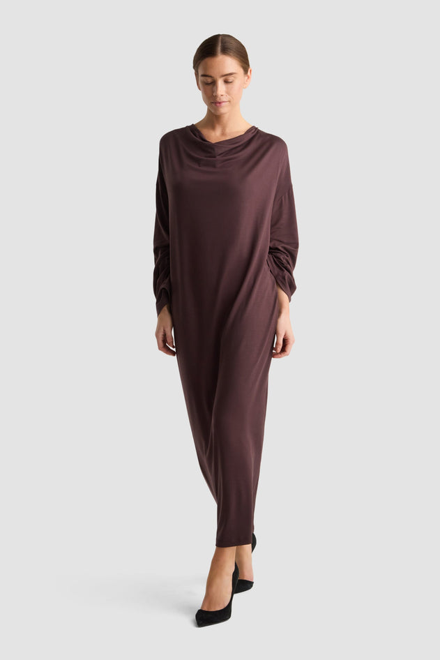 Gini Dress Auburn Brown