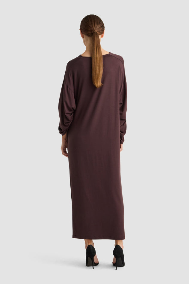 Gini Dress Auburn Brown