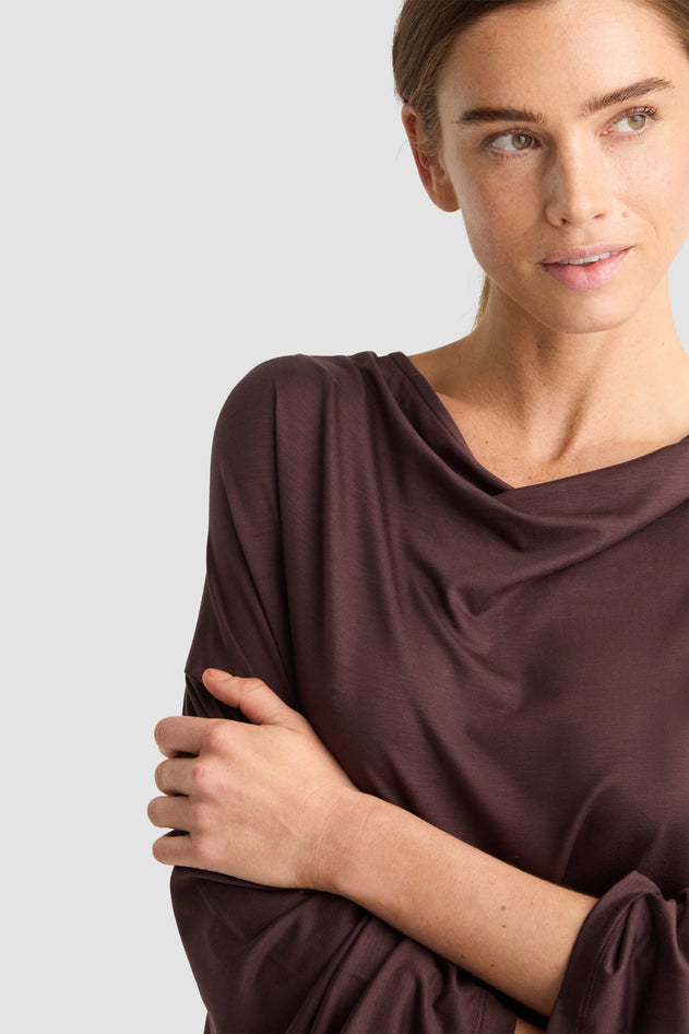 Gini Dress Auburn Brown