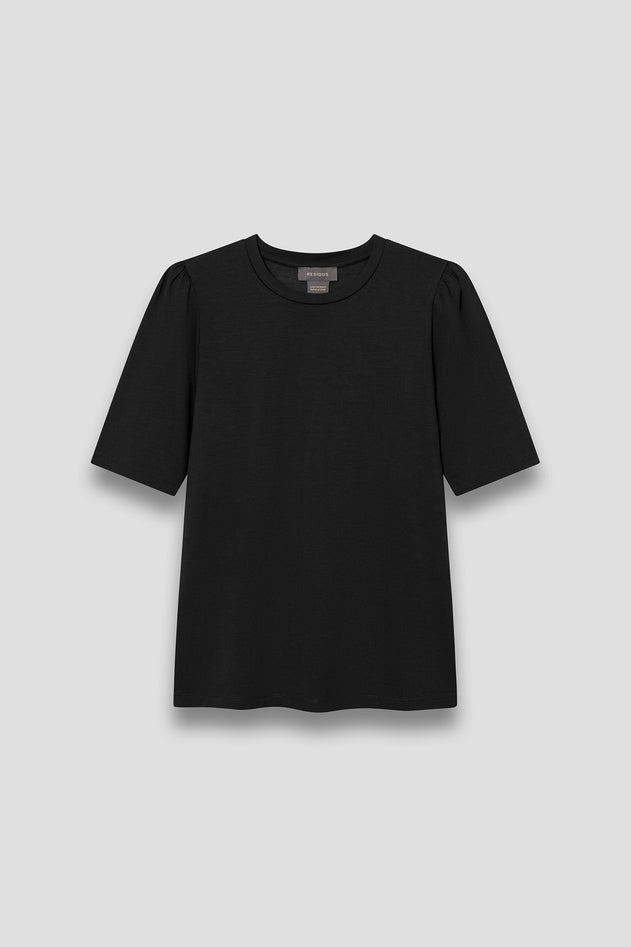 Tu Puff Sleeve Top Black