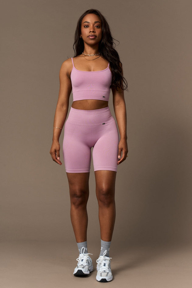 Bliss Push-Up Biker Shorts Rose