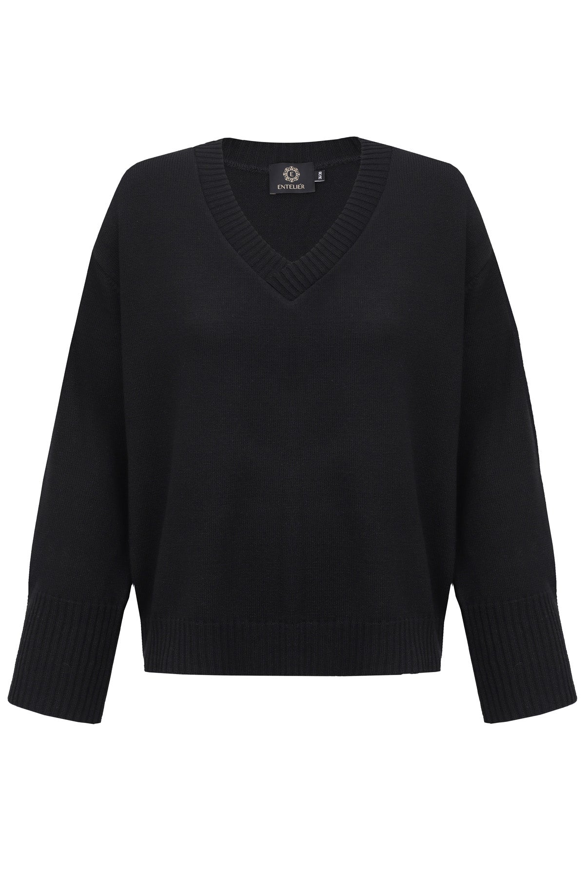 Amelié Knitted Sweater Black