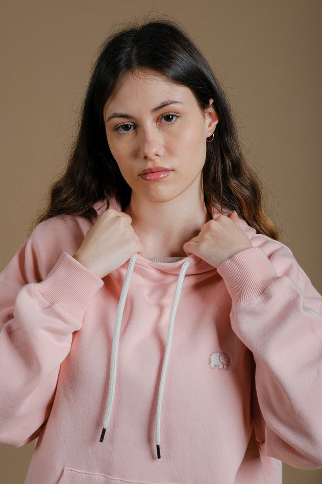 Trendsplant Organic Essential Oversized Hoodie Pale Pink