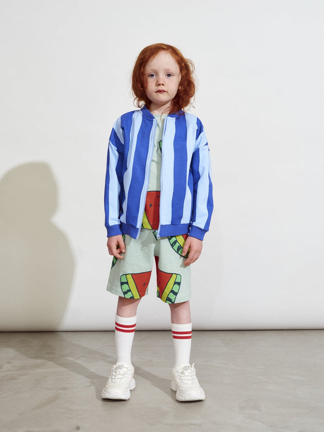 Kids' Ripple Bomber Croco Jacket Blue Striped