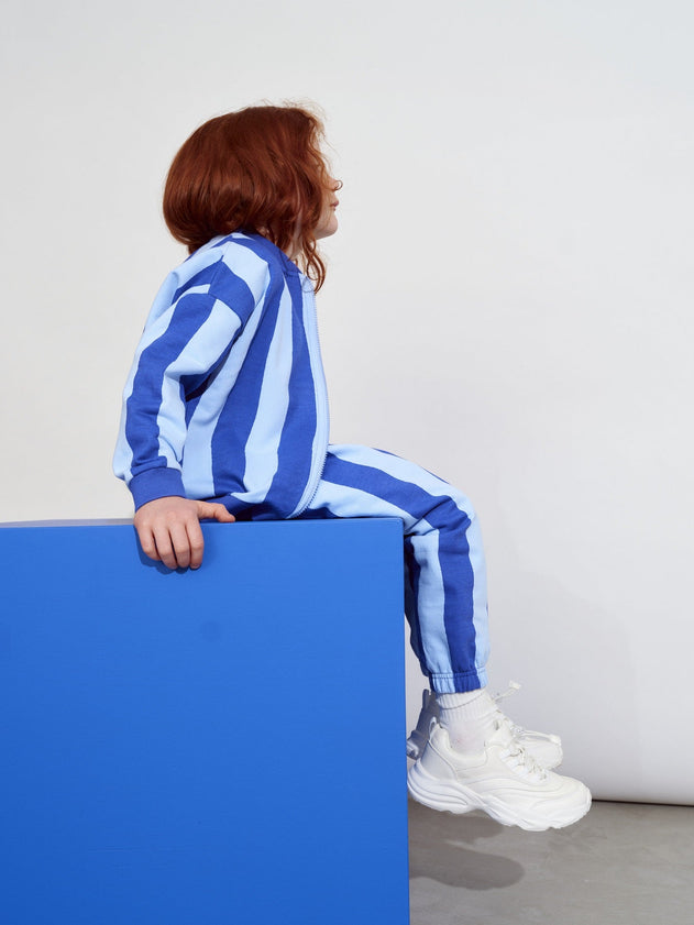 Kids' Ripple Bomber Croco Jacket Blue Striped