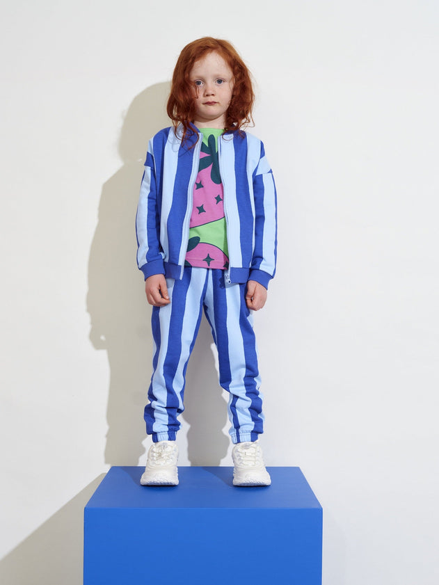 Kids' Ripple Bomber Croco Jacket Blue Striped