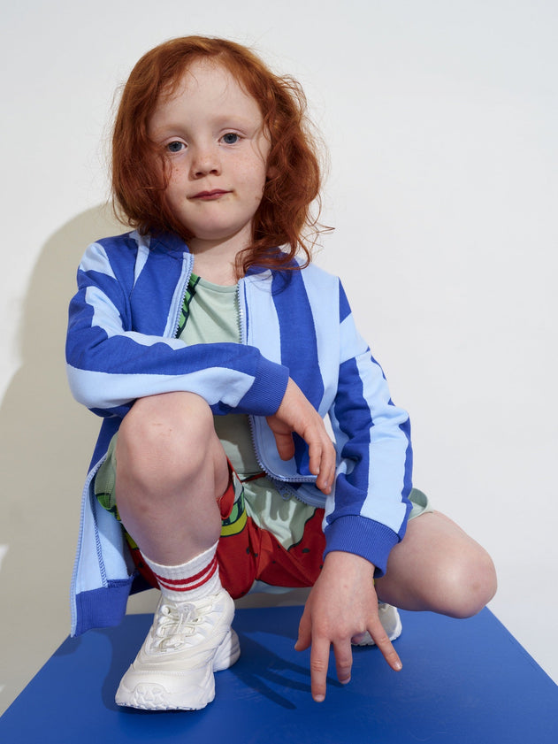 Kids' Ripple Bomber Croco Jacket Blue Striped