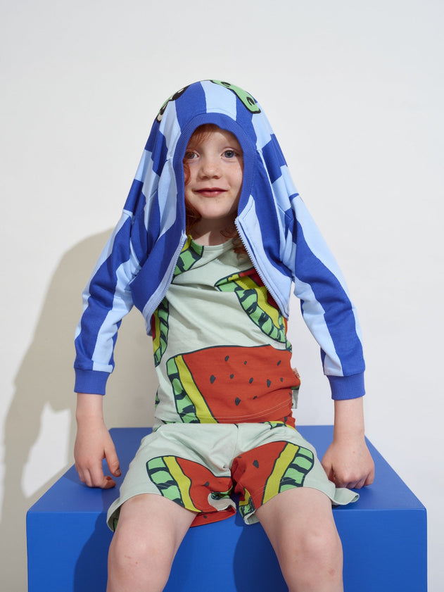Kids' Ripple Bomber Croco Jacket Blue Striped